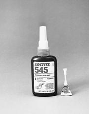 Designed for low and high pressure applications, thread sealants seal quickly for on-line low pressure testing. When fully cured, they seal to the burst strength of most systems.