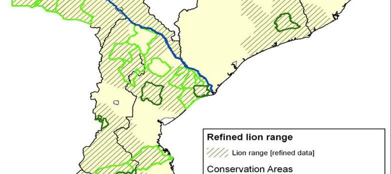 further and shown that three wider LCUs would better include the existing lion populations in Mozambique.
