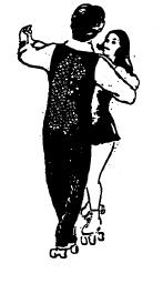 DANCE POSITION Hand in Hand Position: Partners face in the same direction and are side by side with arms comfortably extended, the man s right hand in his partner s left.