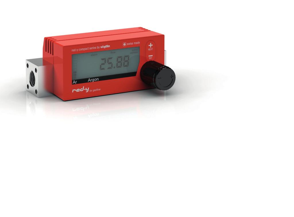 Digital advantage: hermal Mass Flow Meters for Gases he flow meters red-y compact series are characterized by powerful technology, intelligent functions, and innovative design.
