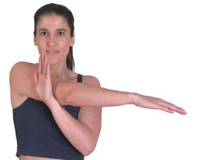 Exhale slowly while gently pulling the elbows back, aiming to get them to touch. Easy Shoulder Strangle 1.