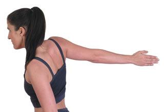 Easy Bicep-Wall Stretch 1. Place the palm, inner elbow, and shoulder of one arm against the wall. 2.