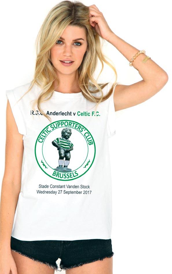 DON T FORGET YOUR T-SHIRT! What Better Souvenir of Celtic's Champions' League Match in Brussels Than a Brussels CSC T-Shirt. Special Limited Edition Available Now!