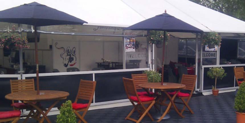 00 Welcome reception, orientation in your hospitality marquee Your own VIP hospitality enclosure in the team paddock also