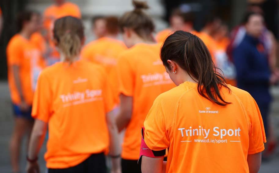11.0 11 Trinity Sport Raising Our Game Social Sport & Participation One of the two key strategic themes of Raising our Game is participation, and an expanded social sport programme certainly captured