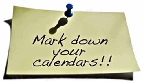 upcoming events --------MSBCA CALENDAR -------- of events proposed for 2010-2011 Please note that some dates are still to be announced and that the events/functions are not limited to this list.