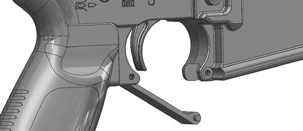 For safety reasons the trigger guard must not be released until just before firing the weapon. It should be returned to its normal position immediately.