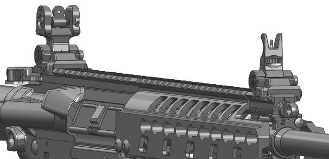 2.1.9 Sights The SIG516 rifle features integrated MIL-STD M1913 rails on the upper receiver and the Quad Rail Hand Guards.