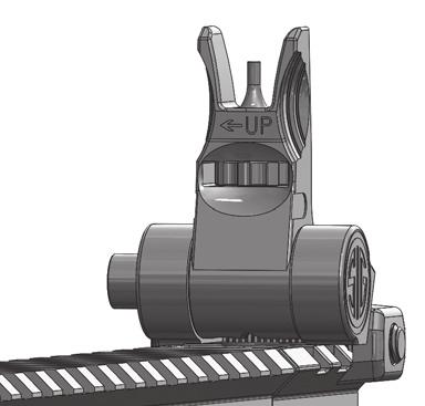 be made to the front sight during initial zeroing of the rifle.