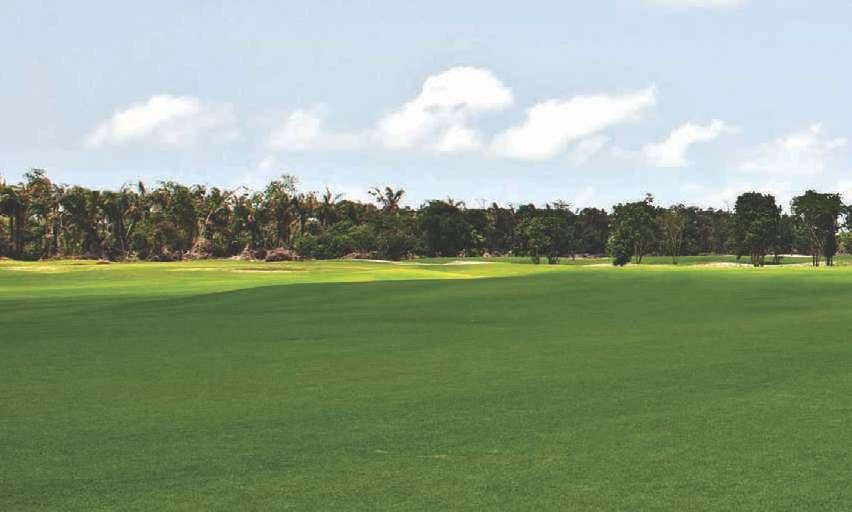 18 hole golf course. 92 hectares. Multiple tees. Generous and wide fairways. Bunkers and greens. A regulation golf course with an overall par rating of 72.