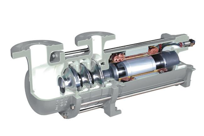 motor has been reached. The axial thrust of our pumps is hydraulically balanced.