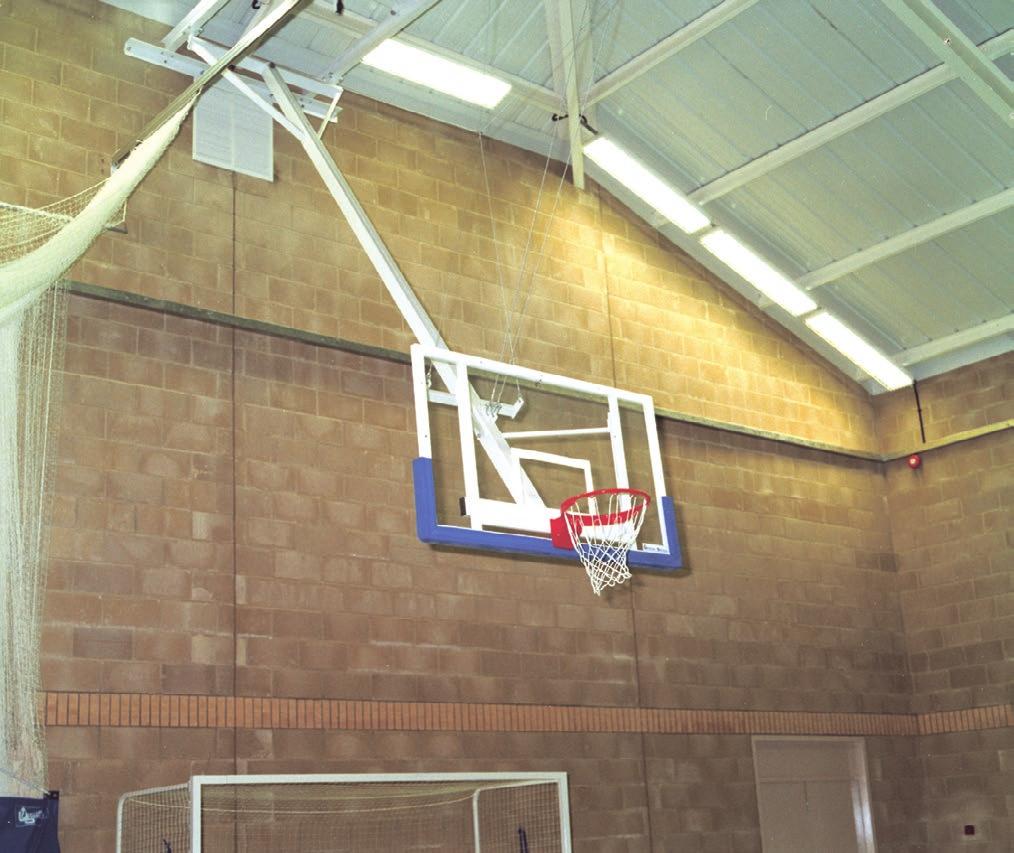 BASKETBALL MATCHPLAY GOALS CEILING/ROOF MOUNTED RETRACTABLE BASKETBALL GOAL Our goals are designed and