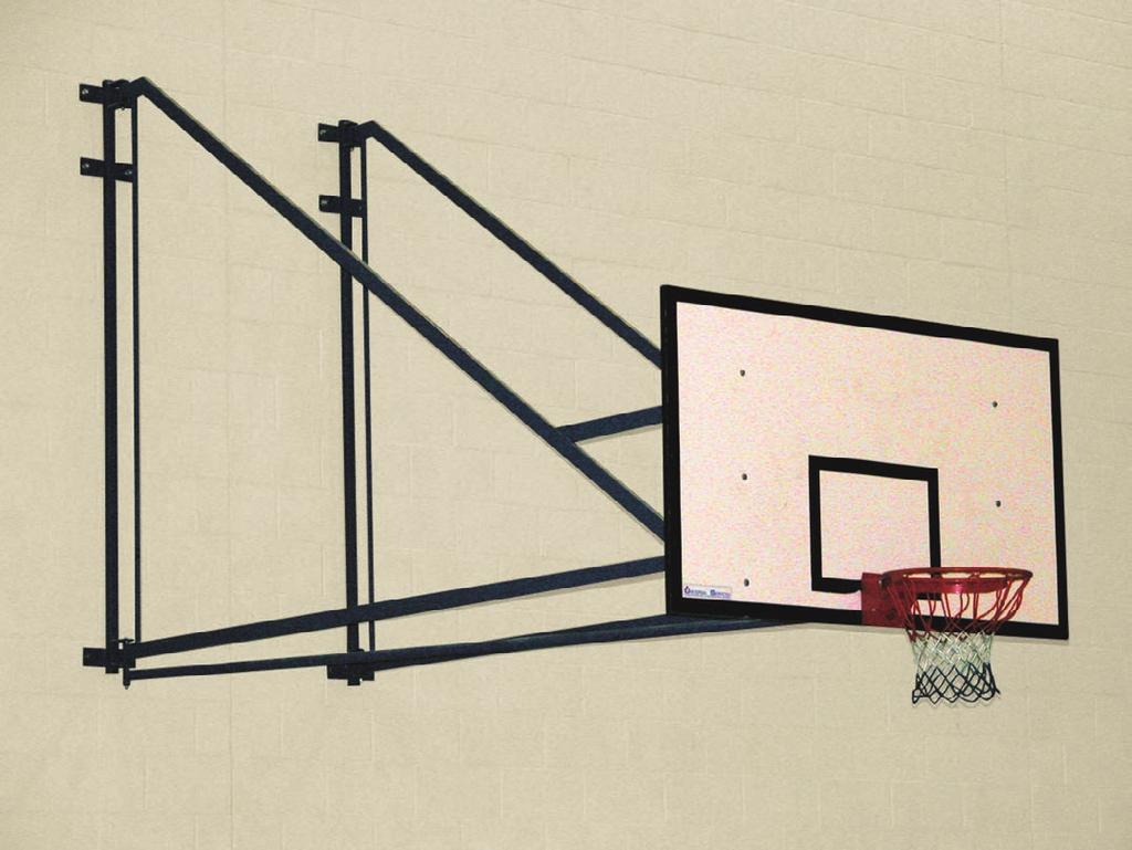 BASKETBALL MATCHPLAY GOALS Options include: Timber basketball boards 050 x 800mm WALL MOUNTED MATCHPLAY BASKETBALL GOALS These hinged wall mounted basketball goals are manufactured to the highest