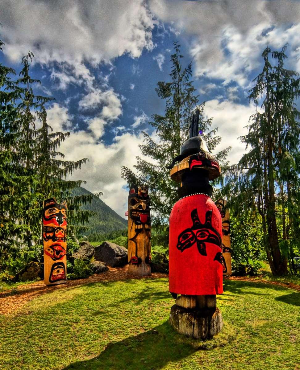 WHERE THE EAGLE WALKS NATIVE TOUR 3 HOURS Today you will have the unique opportunity to meet local guide and Tlingit elder, Mr.