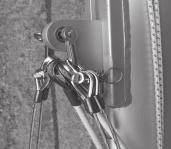 Ensure that the forestay, trapeze wires and shrouds are not tangled. (figure 23) 11. Attach jib halyard and extension as shown. (figure 24) 12.