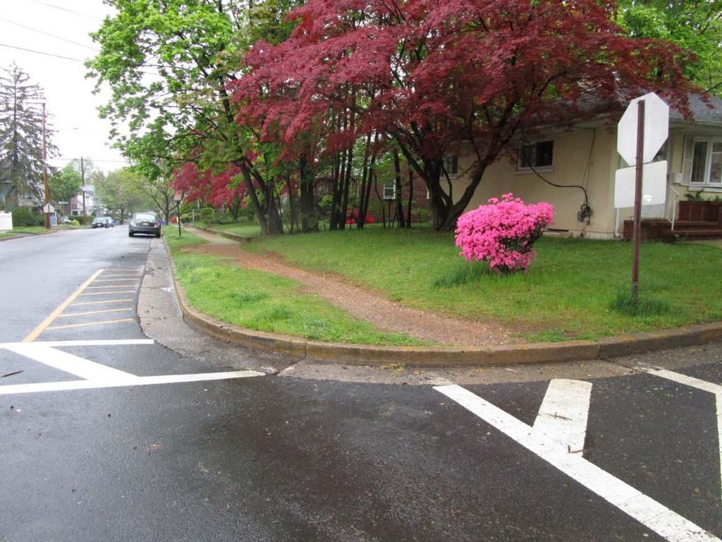 Figure 7 - Missing sidewalk and curb