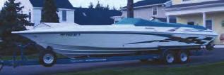 maint'd, very clean w/custom '99 painted trl, $ 54,800, 410-687-2000 brendaw@baltimoreboatingcenter.