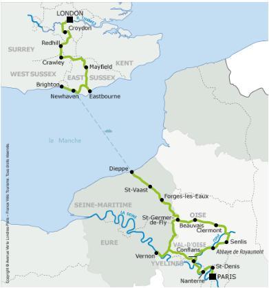 The future with «the Bike plan/plan vélo» Develop cycle touring 3 veloroutes crossing Paris : Cycle Route London-Paris