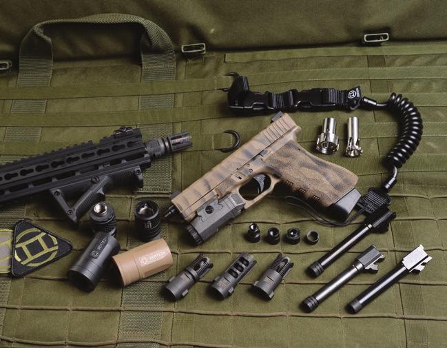 ACCESSORIES ACCESSORIES PHOTO: JOSH WOLFE This is a list of our most popular selling accessories, to view the entire inventory of mounts, adaptors, barrel accessories and threaded barrels please