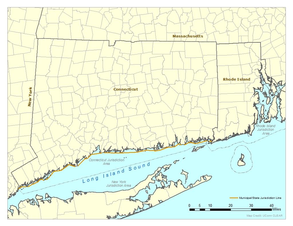 Figure 1. Geographic Area. The Geographic Area The Vision Plan covers the Connecticut portion of Long Island Sound (Figure 1) and its tributaries.