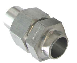 Straight unions Weld-on tube unions M1A Series for pressures up to PN 100: DN d 1 s d 3 d 12 L 1 l 1 n 2 s 1 s 3 Order ref. no.