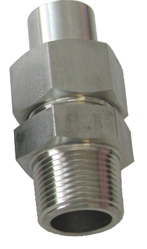 Straight unions Screw-in tube unions with NPT thread M1B-NPT Series for pressures up to PN 100: DN d 1 s d 3 d 4 L 2 n 1 i 2 s 2 s 3 Order ref. no.