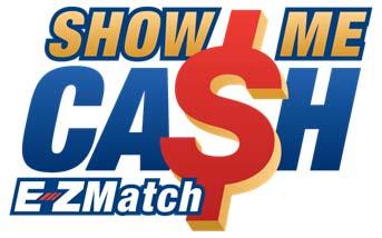 If the EZ Match option is chosen, five EZ Match numbers will print on the Show Me Cash ticket below the Show Me Cash numbers.