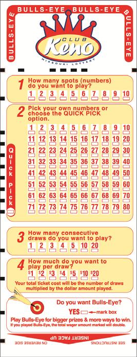 Example: The base for matching all eight numbers on an 8-spot game is $10,000.