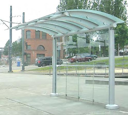 These are typically at Transit Centers, provided by others, or in