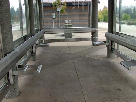BIKE RACKS Bike racks are provided to allow onetime or short-term cyclists a secure means of locking their bikes at bus stops where transfers are common, at major destinations like shopping malls,
