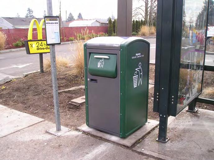 Amenities continued TRASH RECEPTACLES Trash receptacles are often desirable as a convenience to customers as well as to maintain a clean