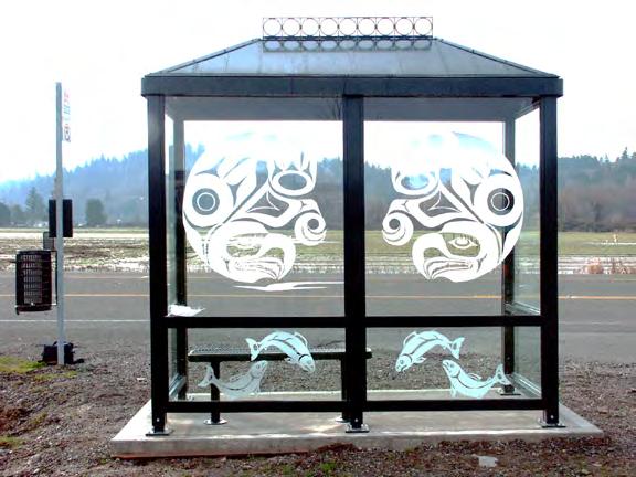 Art Shelters Art shelters provide a way for local communities and schools to contribute to the unique appearance of their neighborhood transit facilities and provide a way to involve the community in