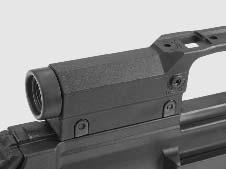 Optical sight Instead of the mechanical aperture sight, also the 3 power optical sight may be assembled onto the sight rail.