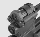 Height adjustment screw (reflex sight) 4 Optical sight (3 power) 9 Windage adjustment screw (optical sight) 5 Light collector 10 Height adjustment screw (optical sight) Optical sight adjustment If