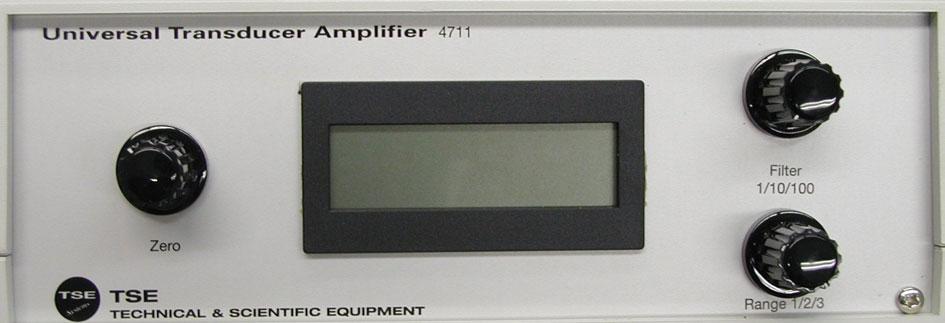 A chart recorder with an input of +10V is required. Alternatively the amplifier can be connected to a data acquisition system.