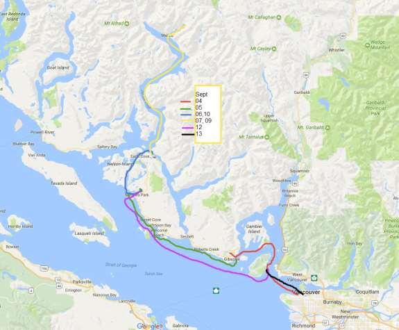 Cruise Overview, Itinerary, Time Table of Events Route Overview We have planned an eleven-day cruise from Vancouver, British Columbia, up along BC s Sunshine Coast to the glacial fjord of Princess