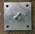 Accessories information Wall Plate Diamond Galvanised Extra heavy duty wall plate available in two sizes 100 x 100m