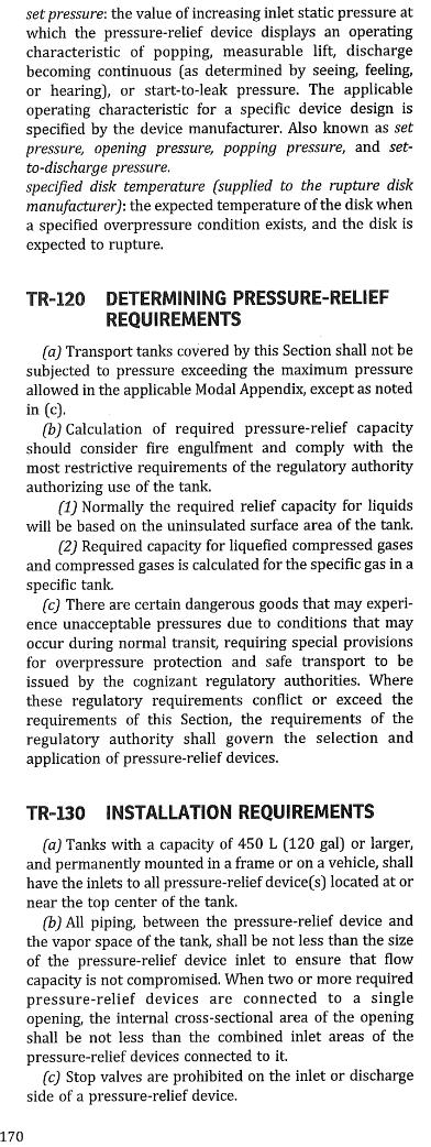 Page 2 of 3 Item #: 11-311 Rev.: 05-10-2012 (header added 08-13-2012) Pressure relief device(s) shall be readily accessible for testing, inspection, replacement, and repair.