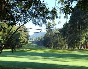 Good positional play is required, and the terrain enfolds the golfer in a constant uphill and downhill trek with many water hazards. The grass on the greens is local, mixed with bluegrass.