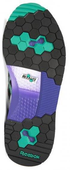 Reebok Technology Hexalite is a lightweight, honeycomb-shaped cushioning material that provides enhanced shock absorption in areas of peak pressure.