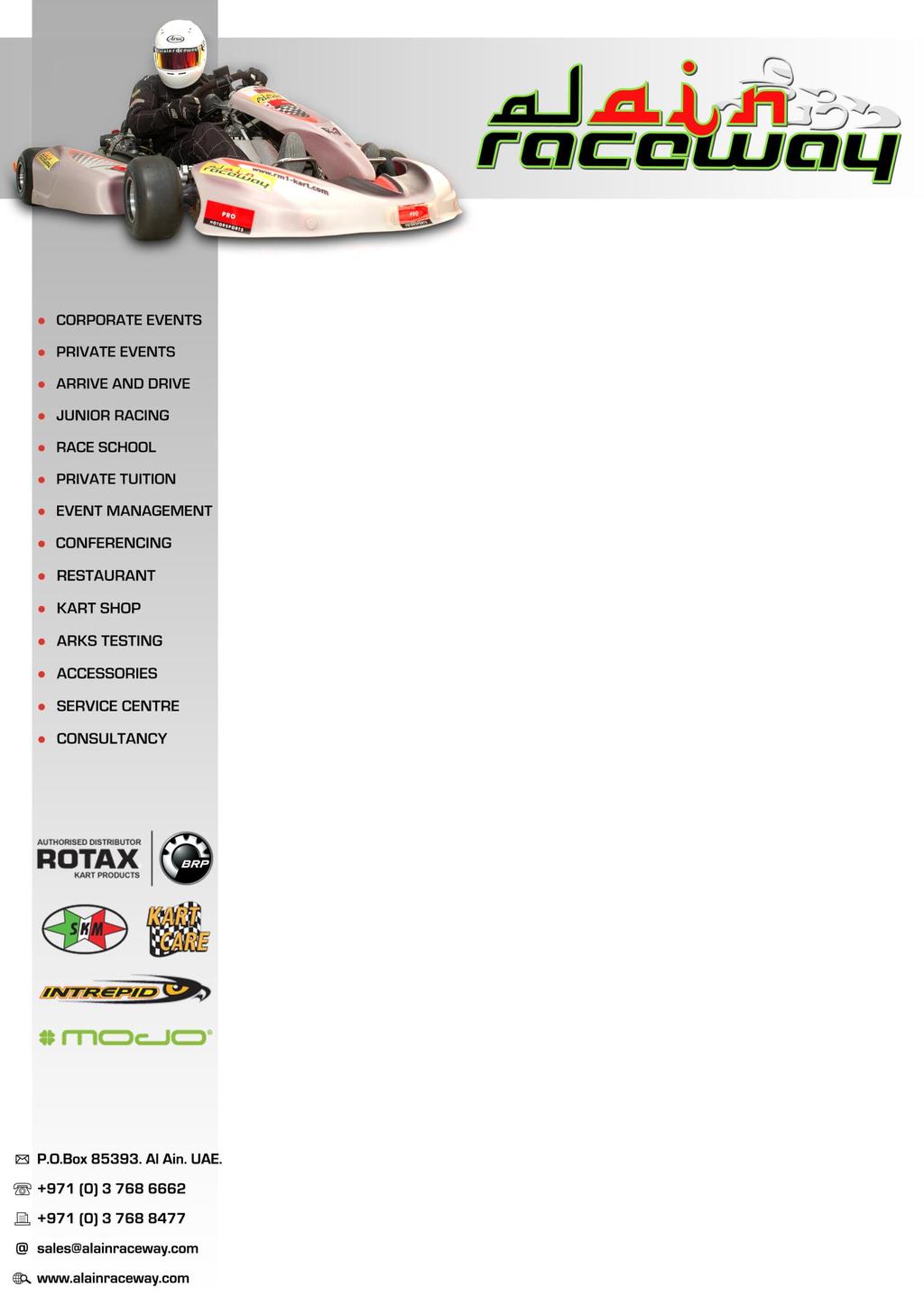 AARKC BAMBINO SERIES 2015-16 Organised by AL AIN RACEWAY KART CLUB SERIES REGULATIONS VERSION 01.10.