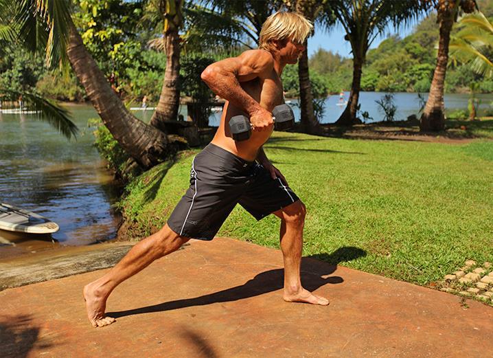 Weight training Muscle and skeletal strength are very important to surfing, like all sports.