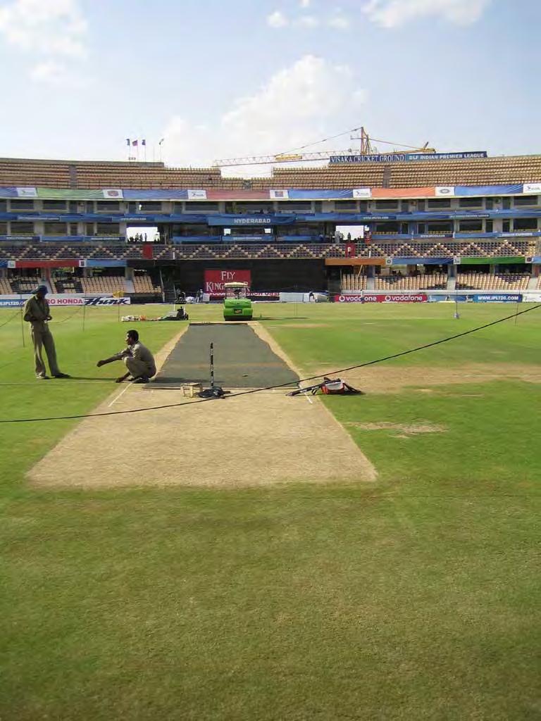 Preparation Techniques 1. All pitches were prepared using grass clippings 2. Grass clippings presented wicket evenly 3.