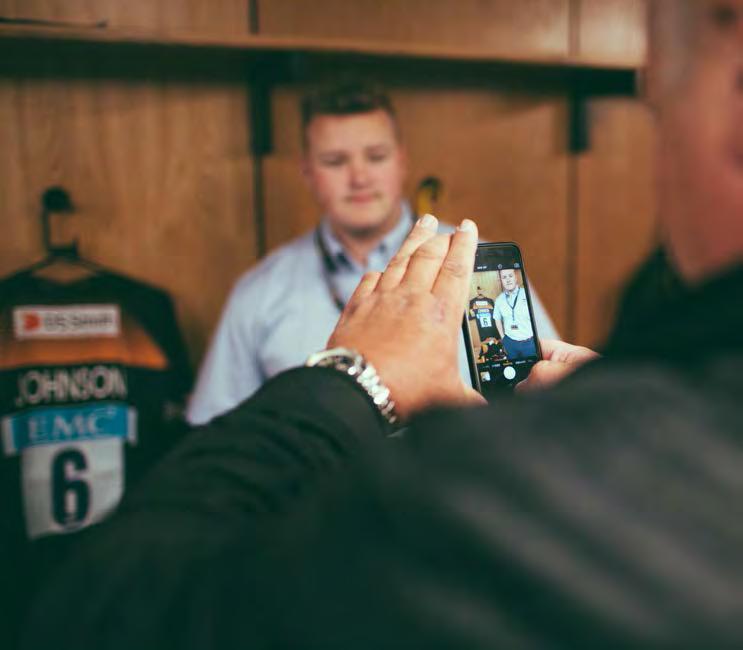 select digital game day comms subject to date of Big Match purchase A behind the scenes, stadium tour of the Ricoh Arena for all guests 1x signed, framed replica Wasps shirt presented on the day by