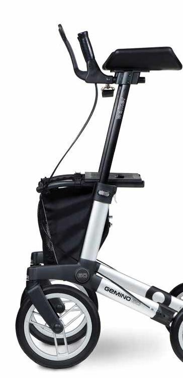 Lightweight walker with adjustable forearm supports. The perfect companion if you need extra support and stability indoors. Also great for gait training. Optimal support and stability indoors and out.