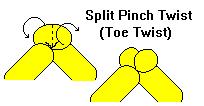 Twist them together to lock in place. This is the most common method of making legs and ears on simple figures. Pinch Twist (Ear Twist) Twist a 1 to 1.