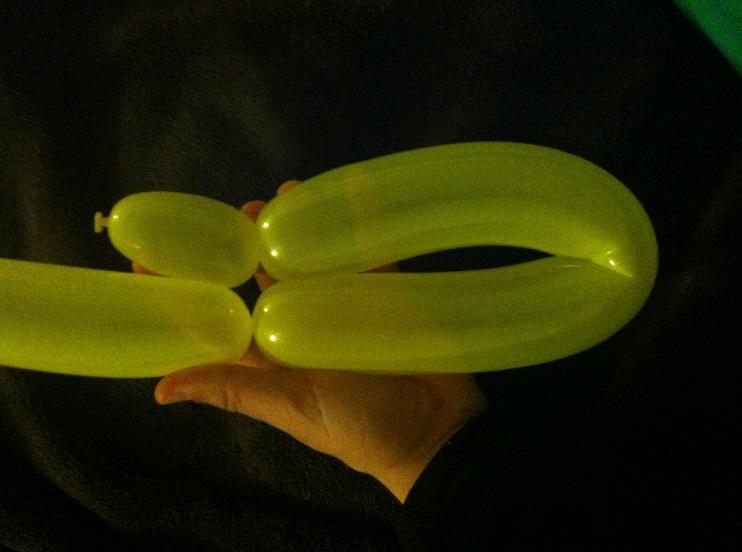 Step 5: On the opposite of the first twist, twist the balloon