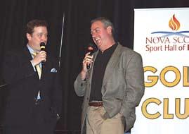 Gold Club Spring Dinner Spectacular Laughs filled the room as entrepreneur Ron Joyce took over the mike from effervescent MC Bruce Rainnie and conducted a questionless interview of himself.