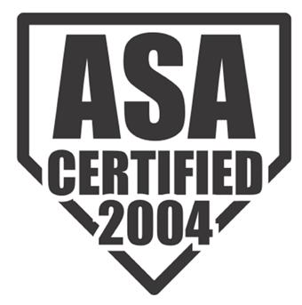 Instead, ASA s certification marks merely indicate that the equipment model has been tested and complies with ASA s rules for Championship Play.