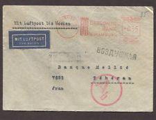 99 Feb-17 11:17 GERMANY 1940 CENSORED AIRMAIL METER MAIL